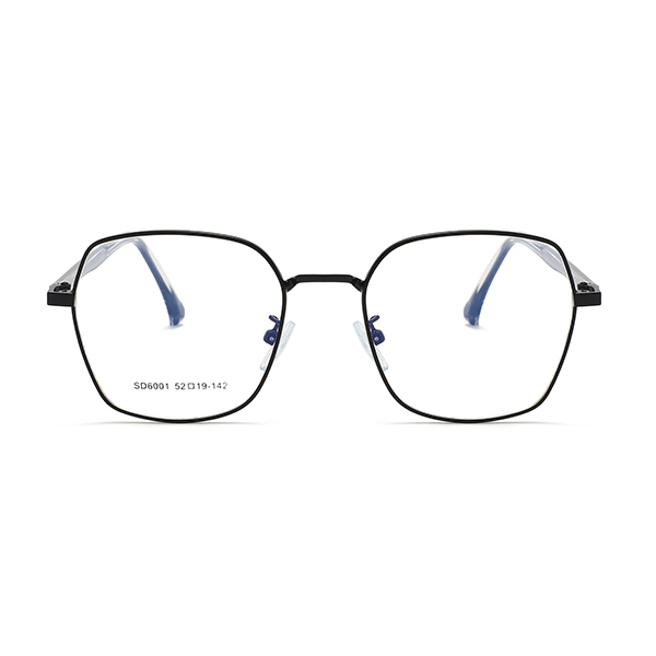 Classic Square Shape Anti-Blue Lenses Men/Women Metal Optical Frame #6001