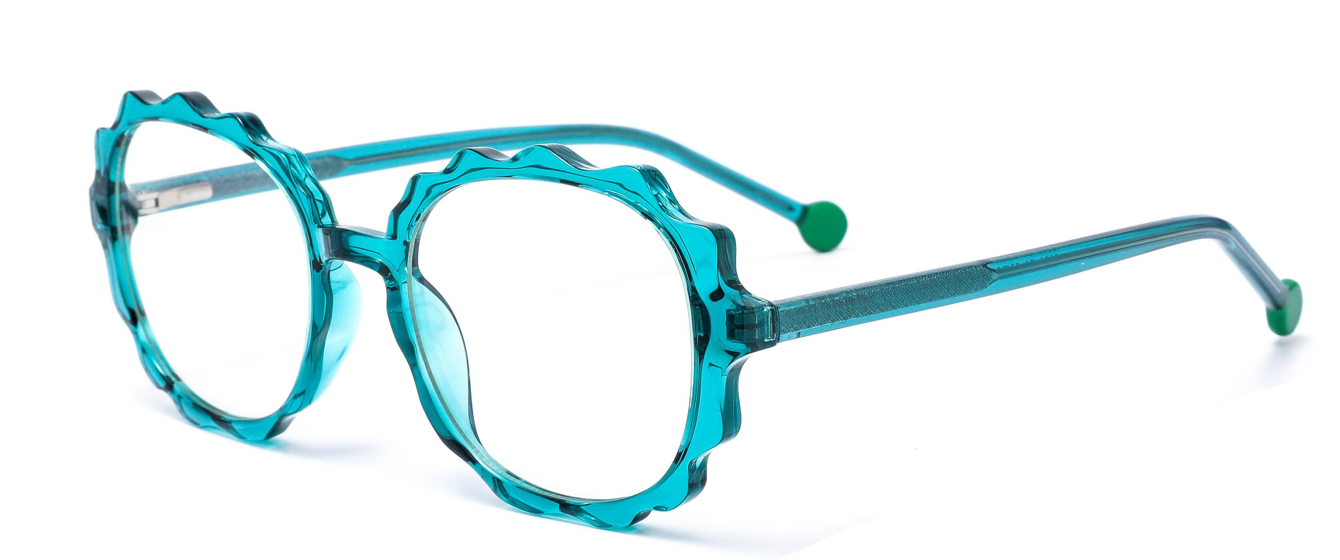 Stock diseñados lindos marcos de onda 3D TR90+CP Anti-Blue Light Women Frames #2026
